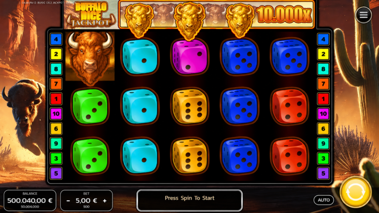 Buffalo Dice Jackpot slot screenshot