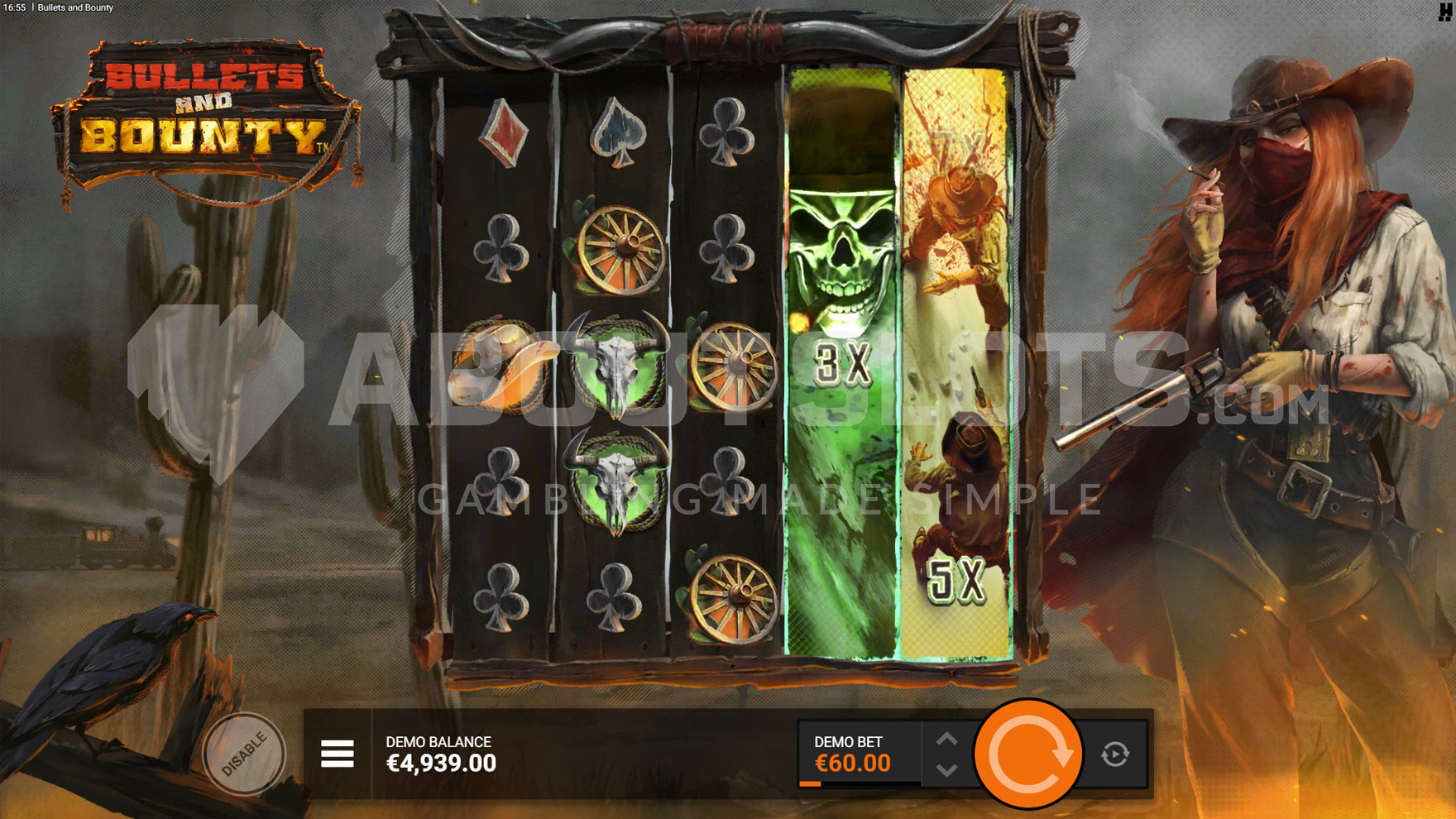 Epic Bullets and Bounty Online Video Slot