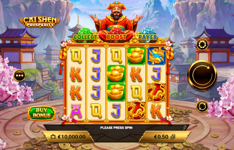 Cai Shen Prosperity Amigo Gaming slot gameplay screenshot