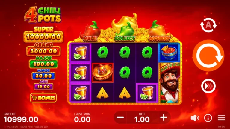 4 Chili Pots Hold and Win Online Video Slot screenshot