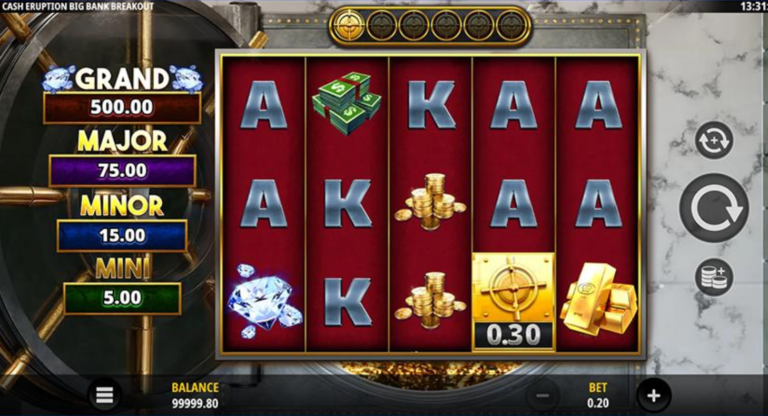 Cash Eruption Big Bank Breakout slot screenshot