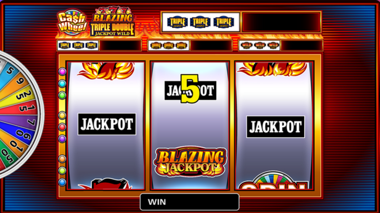 Cash Wheel Blazing 777 Triple Double Jackpot Wild Online Video Slot