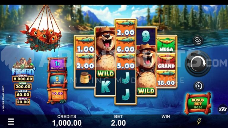 Cash Spree Fishin slot gameplay screenshot