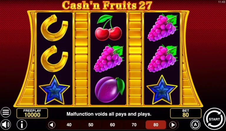 Cash'n Fruits 27 Online Video Slot gameplay screenshot