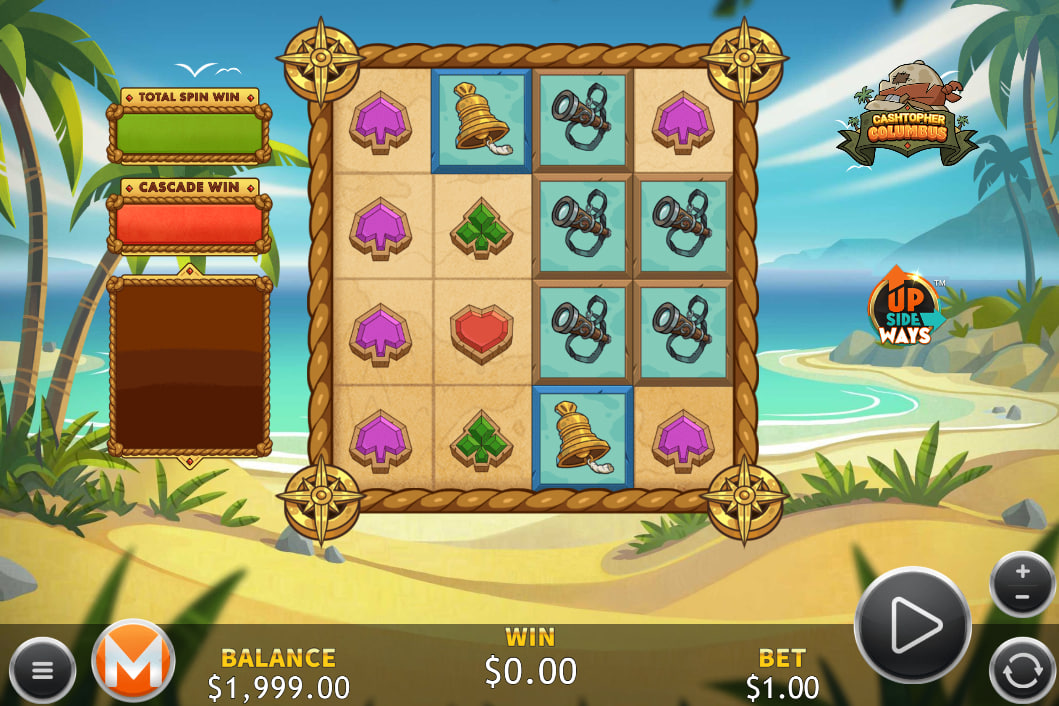 Cashtopher Columbus Massive Studios slot gameplay screenshot