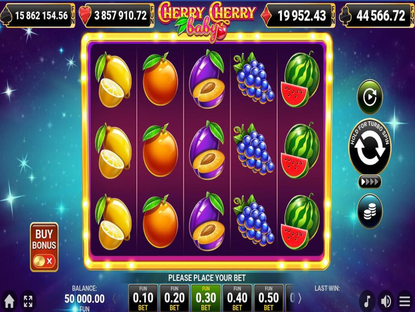 Cherry Cherry Baby Online Video Slot gameplay screenshot