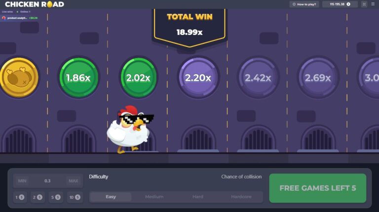 Chicken Road Bonus slot gameplay screenshot