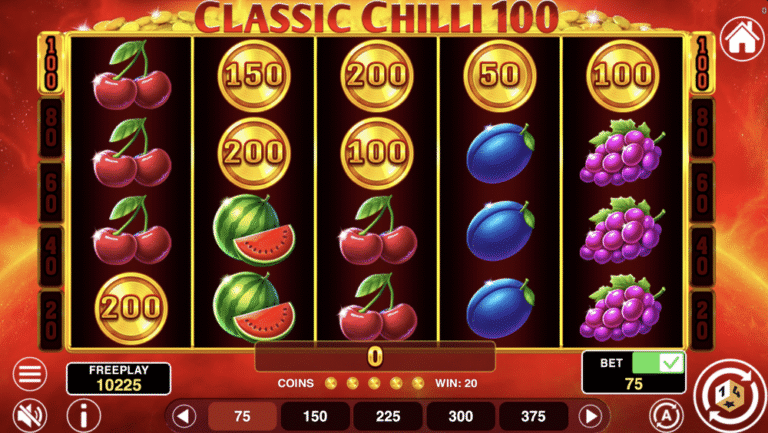 Classic Chilli 100 slot gameplay screenshot