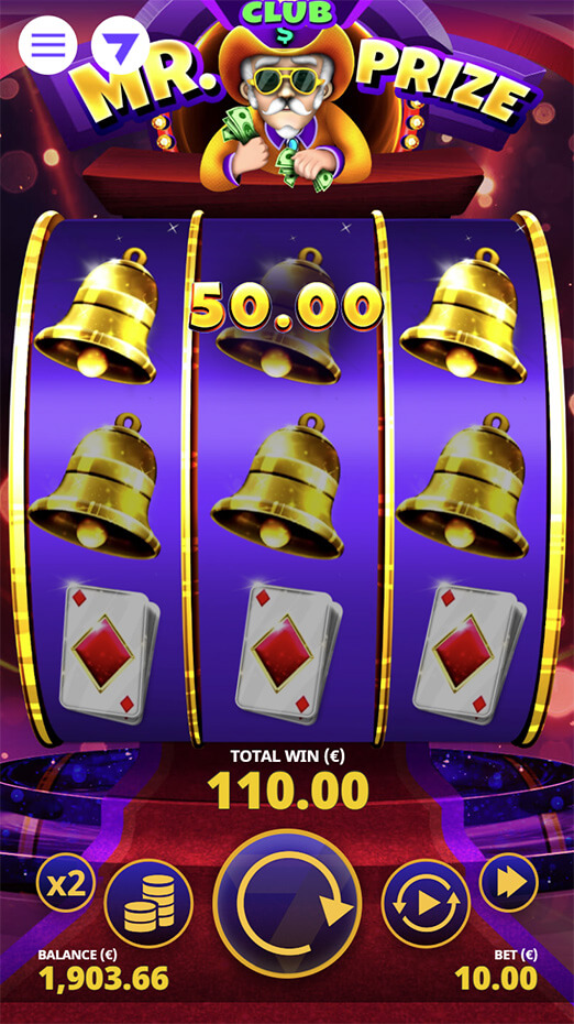 Club Mr. Prize slot gameplay screenshot