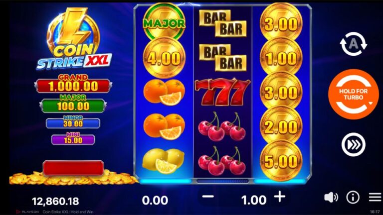 Coin Strike XXL Hold and Win slot gameplay screenshot