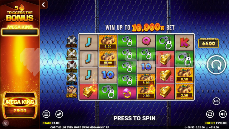 Cop The Lot Megaways Even More Swag slot gameplay screenshot