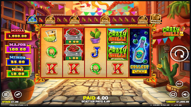 Crazy Chilli 2 Online Video Slot