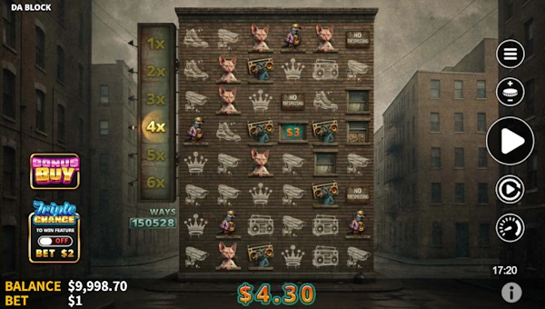Da Block Online Video Slot gameplay screenshot