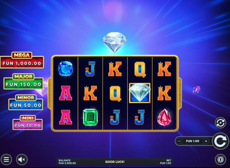 Diamond Charge Extra Online Video Slot gameplay screenshot