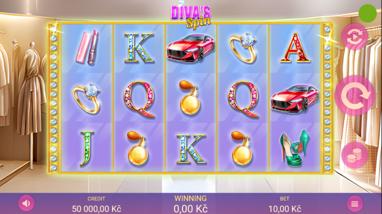 Diva's Spin slot gameplay screenshot