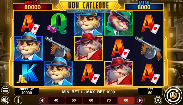 Don Catleone Win Spins Online Video Slot gameplay screenshot