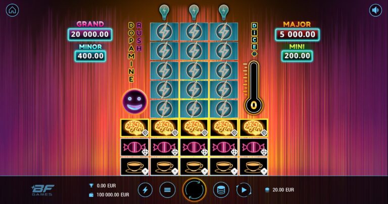 Dopamine Rush Dice Online Video Slot gameplay screenshot