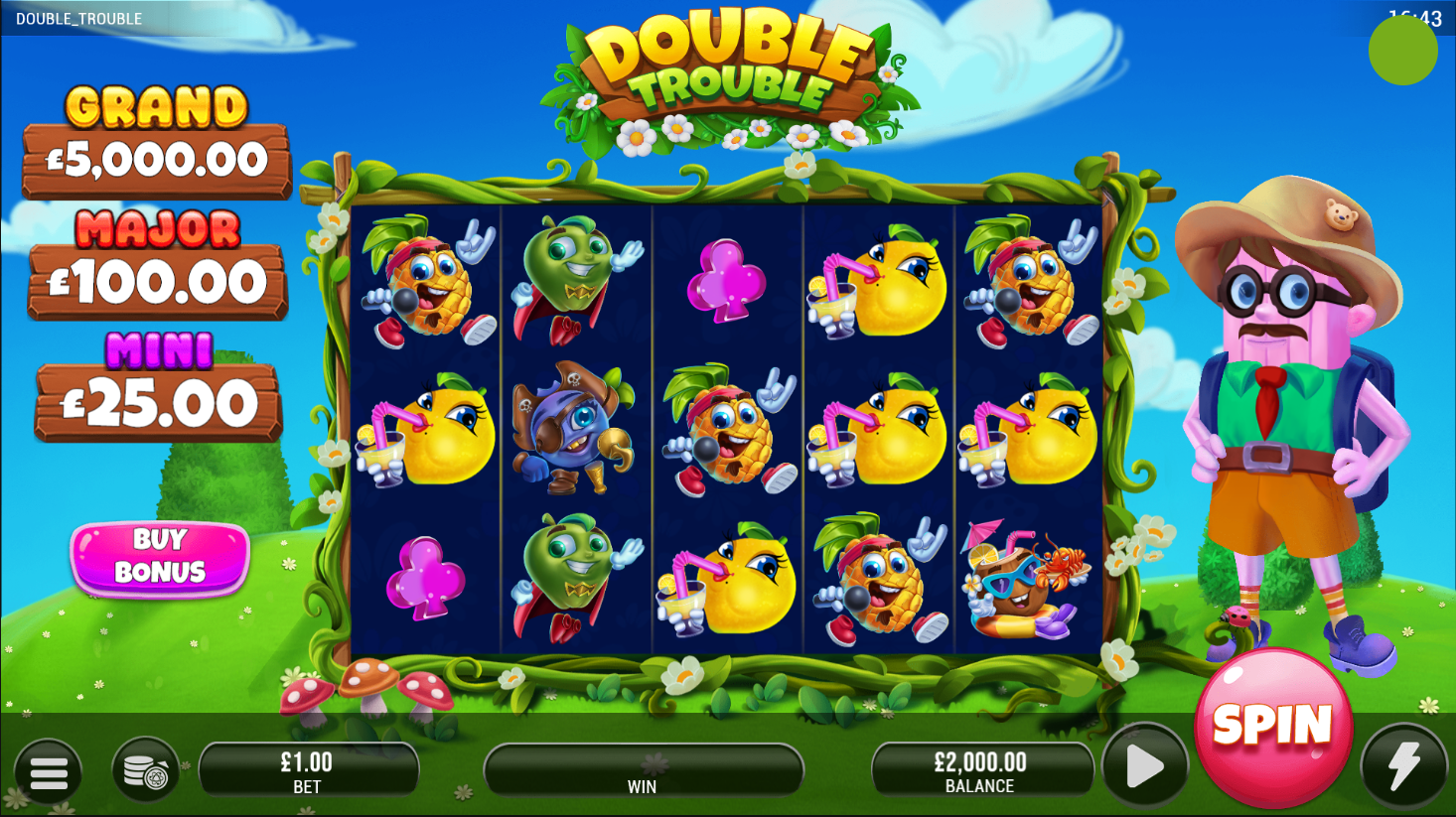 Double Trouble Atomic City slot gameplay screenshot