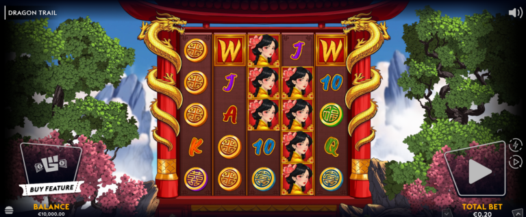 Dragon Trail slot gameplay screenshot