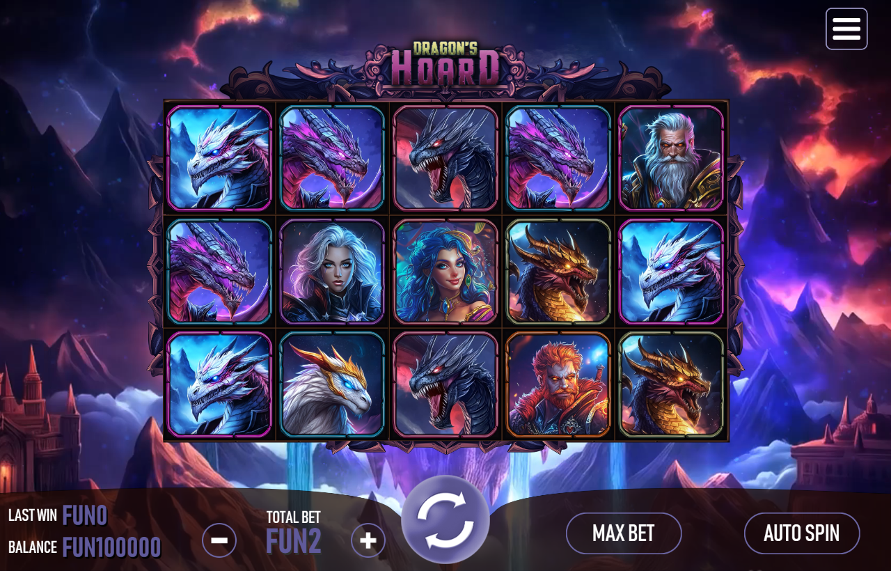 Dragon's Hoard Urgent Games slot gameplay screenshot