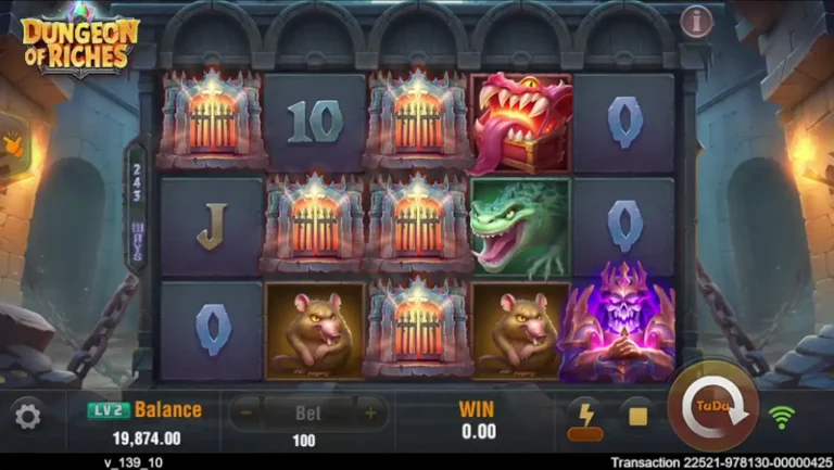 Dungeon Of Riches Online Video Slot gameplay screenshot