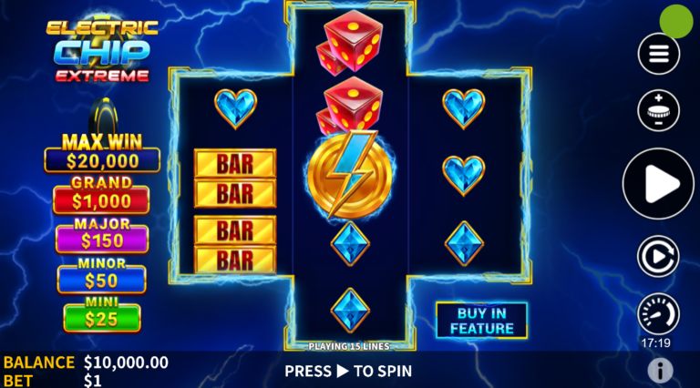 Electric Chip Extreme slot gameplay screenshot