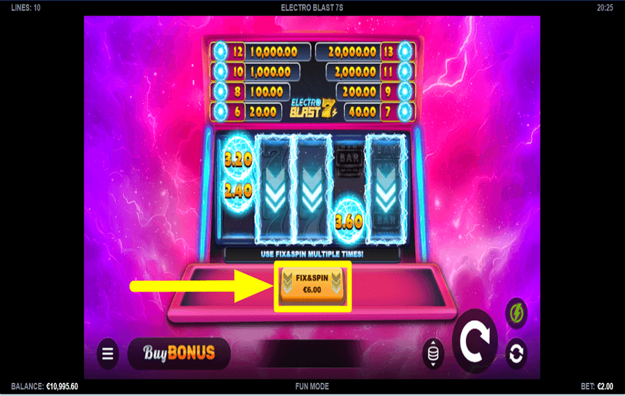 Electro Blast 7s Online Video Slot