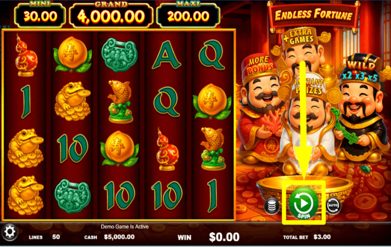 Endless Fortune Ainsworth slot gameplay screenshot