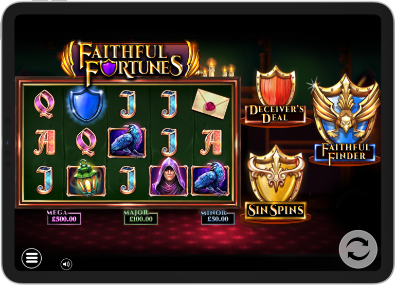 Faithful Fortunes slot gameplay screenshot