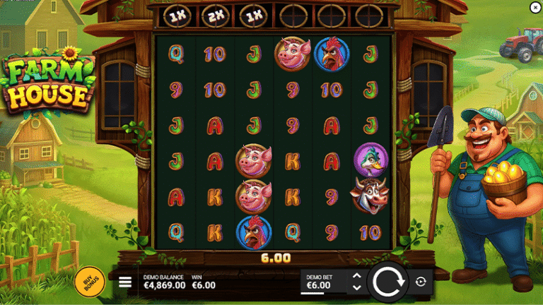Farmhouse NowNow Gaming slot gameplay screenshot
