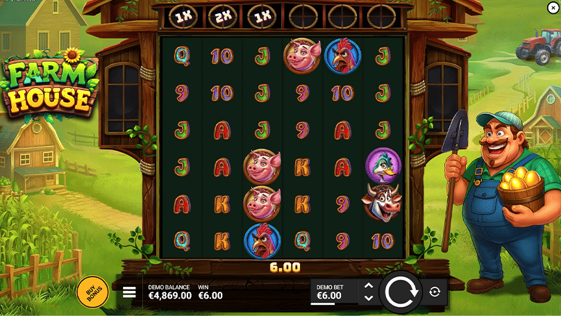 Farmhouse NowNow Gaming slot gameplay screenshot