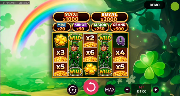 Fateful Fortune Leprechaun slot screenshot