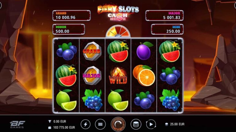 Fiery Slots Cash Mesh Link Online Video Slot gameplay screenshot