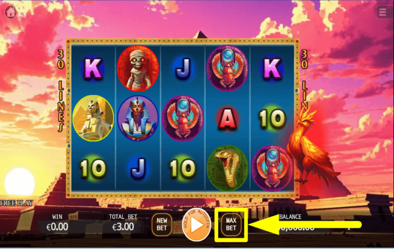 Fire Phoenix Lock 2 Spin Online Video Slot gameplay screenshot