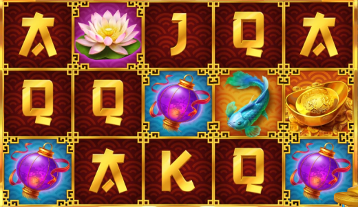 Firecracker Frenzy Money Toad online slot gameplay screenshot showing the reels and Asian-themed symbols