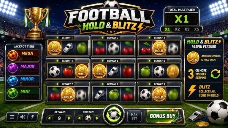 Football Hold And Blitz slot screenshot