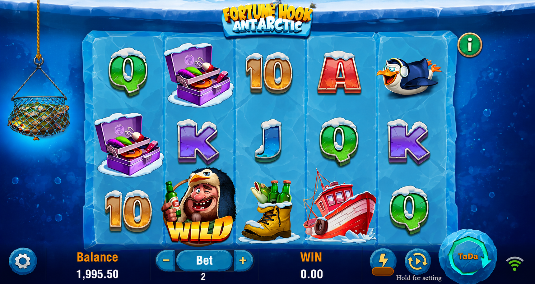 Fortune Hook Antarctic Online Video Slot gameplay screenshot