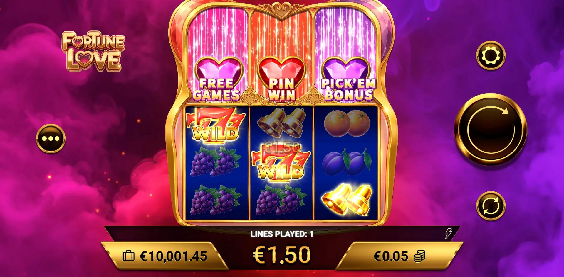 Fortune Love Amigo Gaming slot gameplay screenshot