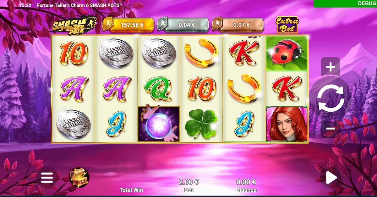 Fortune Teller's Charm 6 Smash Pots slot gameplay screenshot