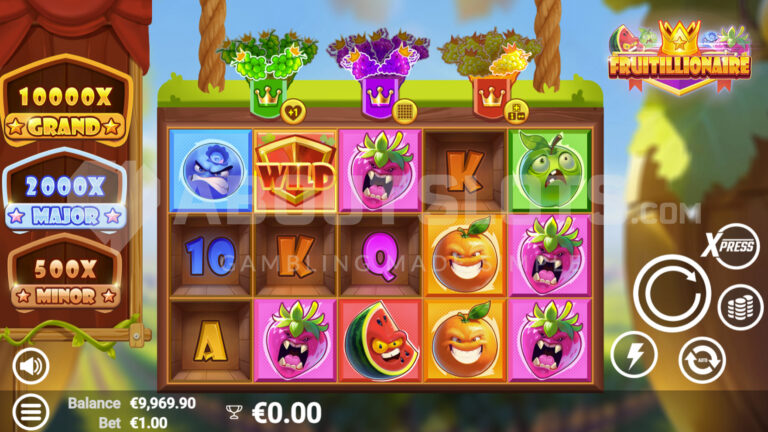Fruitillionaire Online Video Slot gameplay screenshot