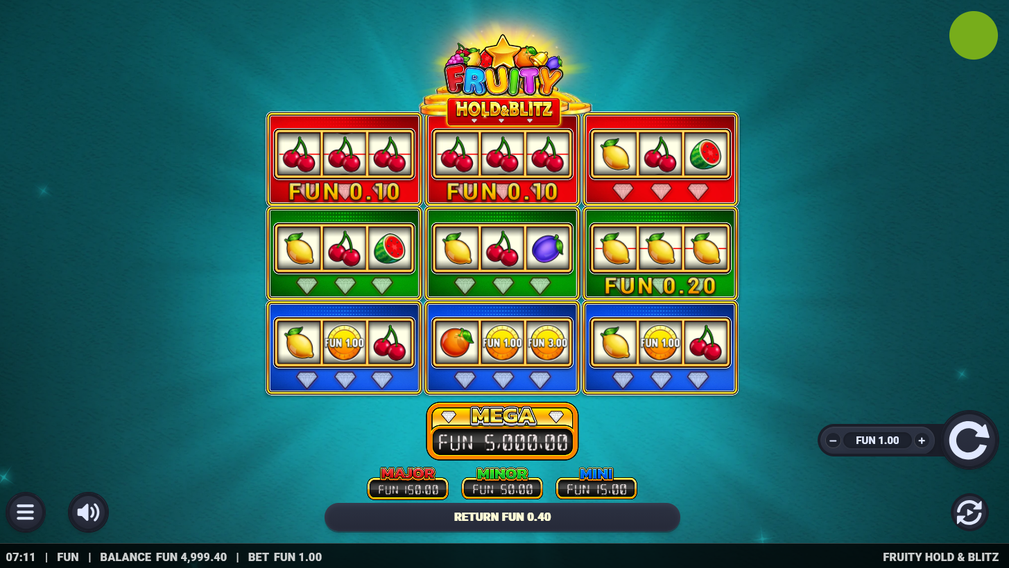Fruity Hold & Blitz Online Video Slot