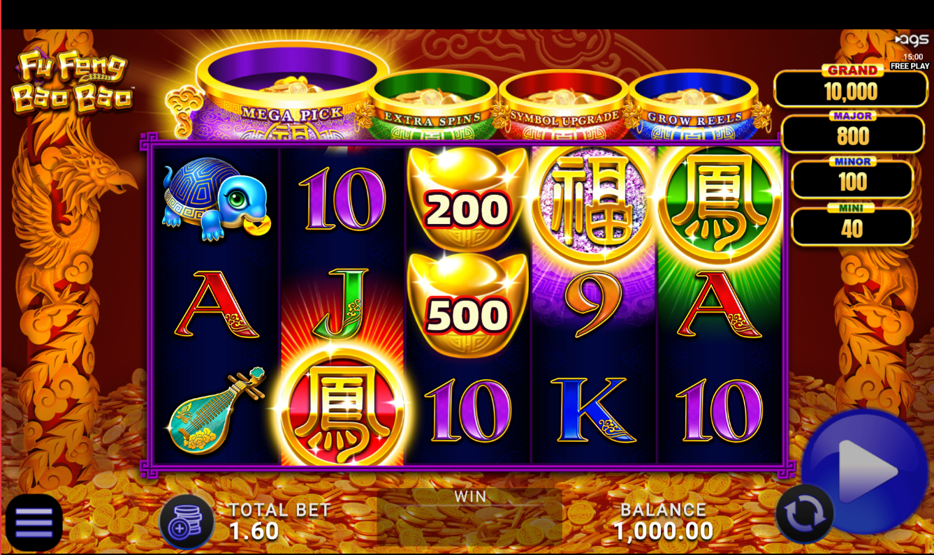 Fu Feng Bao Bao AGS slot gameplay screenshot