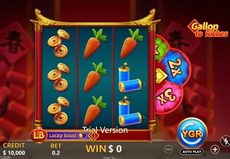 Gallop to Riches slot gameplay screenshot