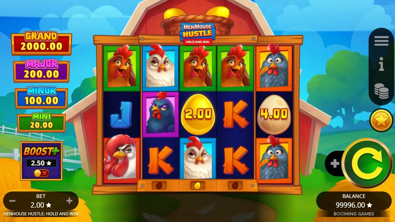 Henhouse Hustle Hold And Win Online Video Slot gameplay screenshot