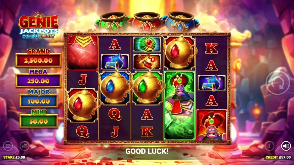 Genie Jackpots Combo Frenzy Online Video Slot