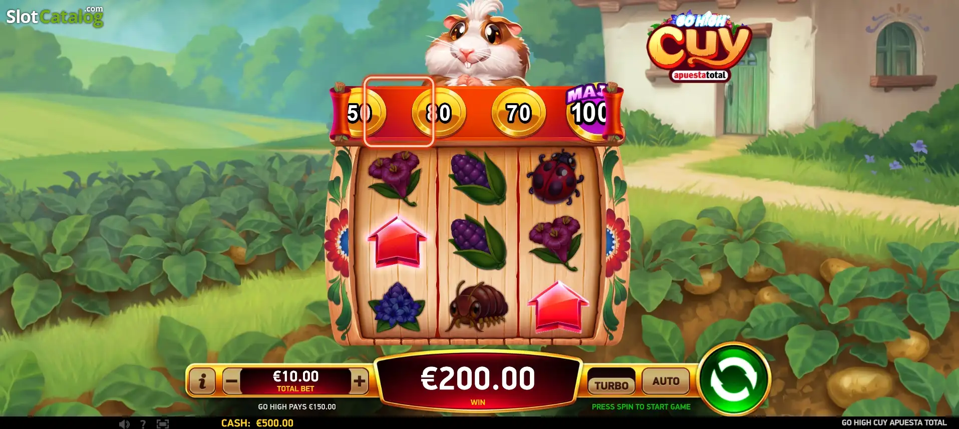 Go High Cuy Apuesta Total Online Video Slot gameplay screenshot