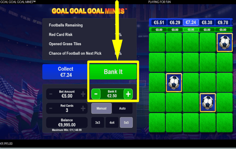 Goal Goal Goal: Mines slot screenshot