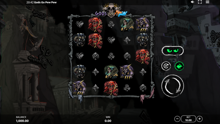 Gods Go Pew Pew Sneaky Slots slot gameplay screenshot