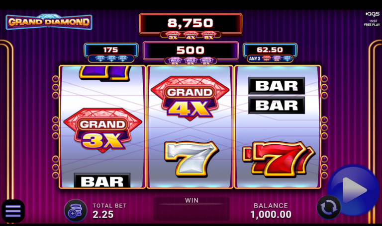 Grand Diamond AGS slot gameplay screenshot