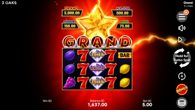 Grand Online Video Slot gameplay screenshot
